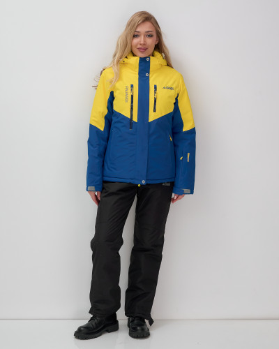 Костюм горнолыжный 02815J желтый  в Владимире