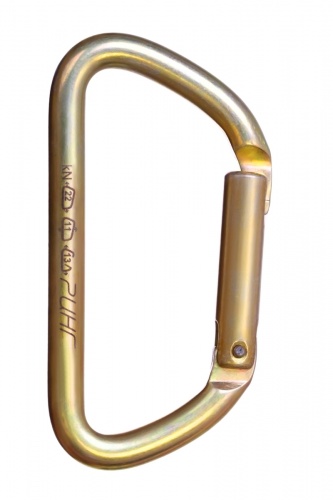  Карабин Ринг сталь трапеция с прямой защелкой (keylock) 22 кН в Владимире  