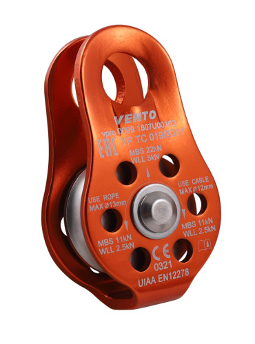  Блок-ролик одинарный Спасатель Люкс дюраль Венто в Владимире  