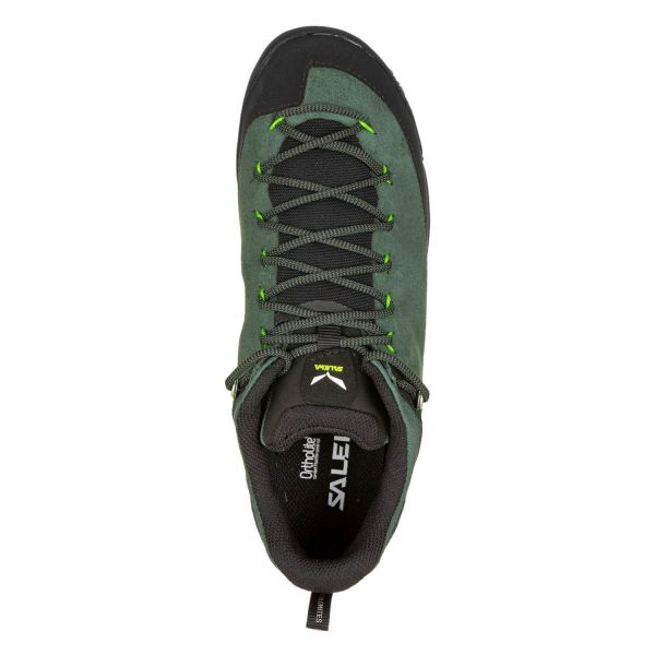 Купить ботинки salewa ms wildfire leather raw green/black в Владимире