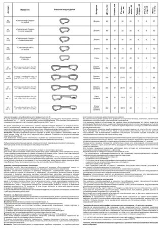  Карабин Венто Light со скобой красный  в Владимире  