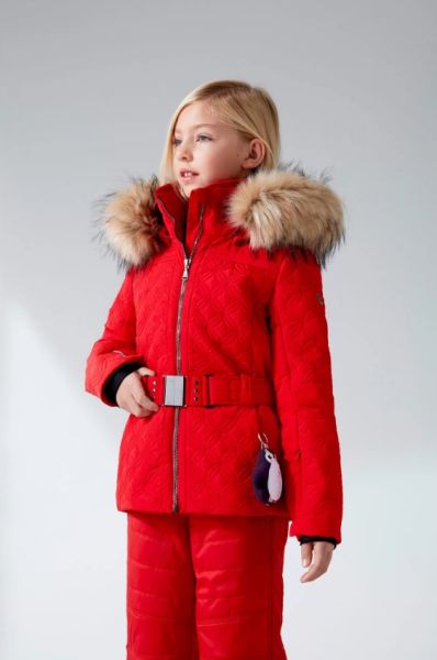 Куртка горнолыжная Poivre Blanc с иск.мехом W21-1003-JRGL/A красный в Владимире