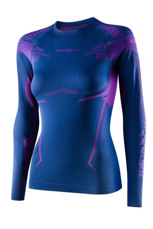 купить Футболка Brubeck DRY W LS1569W черный/фуксия