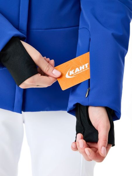 Куртка горнолыжная Poivre Blanc с иск.мехом W24-0802-WO/A синий в Владимире