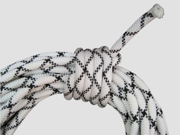  Веревка Шнур статика д.10 мм.48 пр.аб белый в Владимире  