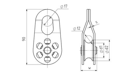  Блок-ролик Вертикаль стальной в Владимире  