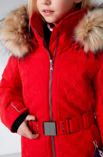 Куртка горнолыжная Poivre Blanc с иск.мехом W21-1003-JRGL/A красный в Владимире