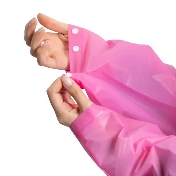 Плащ-дождевик Следопыт EVA 66х115см на кнопках розовый