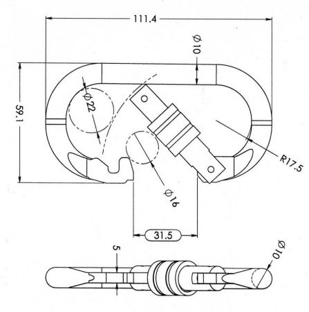  Карабин Вертикаль стальной овал  в Владимире  