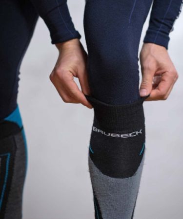 Купить Носки Brubeck Snow Forse Light серый/синий 