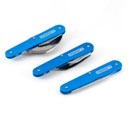 Набор складных столовых приборов Следопыт в чехле (ложка,вилка,нож)