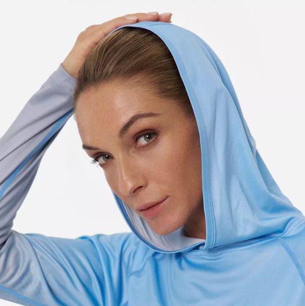 Лонгслив Finntrail женский Venus Hood W 6621 LightBlue в Владимире