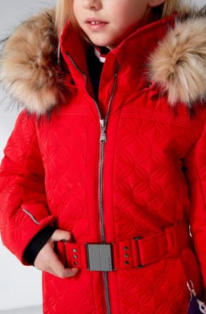 Куртка горнолыжная Poivre Blanc с иск.мехом W21-1003-JRGL/A красный в Владимире