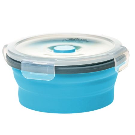 Контейнер Tramp складной с крышкой-защелкой 800мл.TRC-087аквамарин