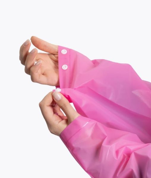 Плащ-дождевик Следопыт EVA 68х120см на кнопках розовый