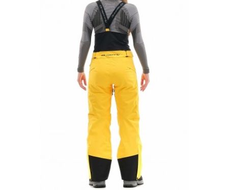 Брюки горнолыжные Dragonfly Gravity Premium Woman Yellow-Dark Ocean в Владимире