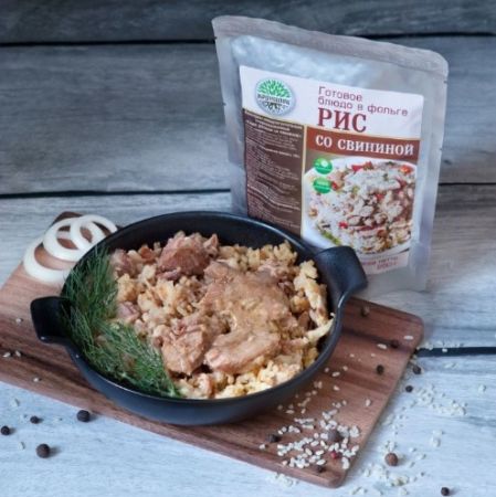 Консервы мясорастительные стерилизованные "Каша рисовая со свининой"