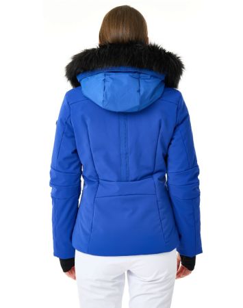 Куртка горнолыжная Poivre Blanc с иск.мехом W24-0802-WO/A синий в Владимире