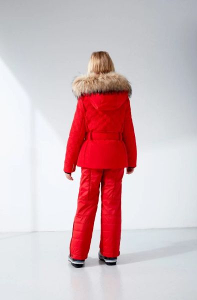 Куртка горнолыжная Poivre Blanc с иск.мехом W21-1003-JRGL/A красный в Владимире