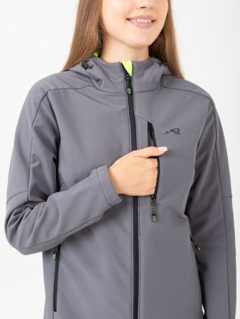Куртка Rosomaha Softshell "Нея"(серый/лайм) женская