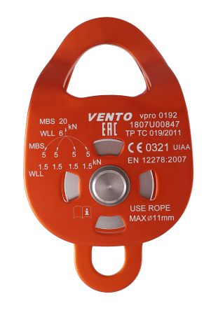  Блок-ролик двойной Double с подшипником дюраль Венто в Владимире  