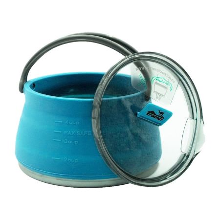 Чайник Tramp складной силиконовый 1л аквамарин
