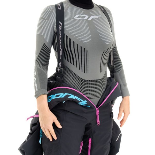 Комбинезон сноубордический Dragonfly Premium Woman Black-Pink 2023 в Владимире
