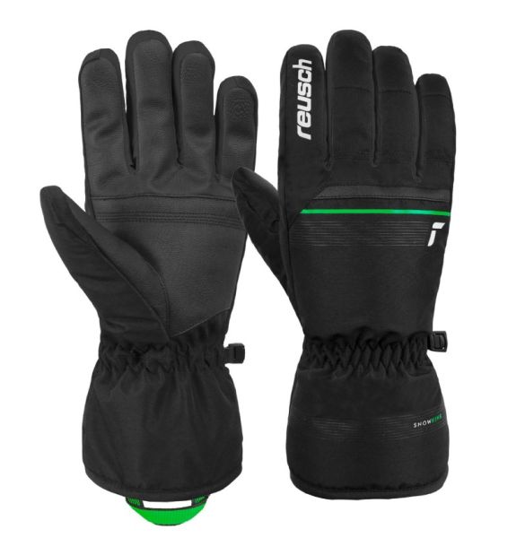 Перчатки Reusch Snow King Black/Neon Green в Владимире