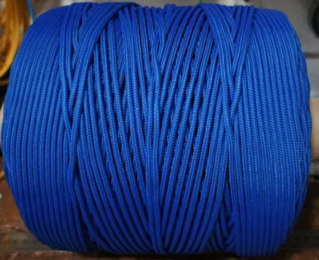  Шнур ПА плетеный 16-ти пр.с ПА серд.d 4 мм синий в Владимире  