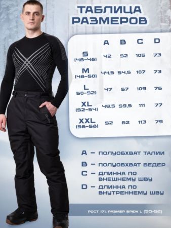 Брюки мужские "Saimaa" черный в Владимире